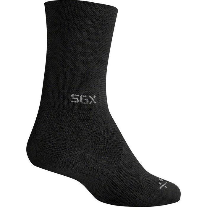SockGuy SGX Raceday Socks - 5 Black Large/X-Large