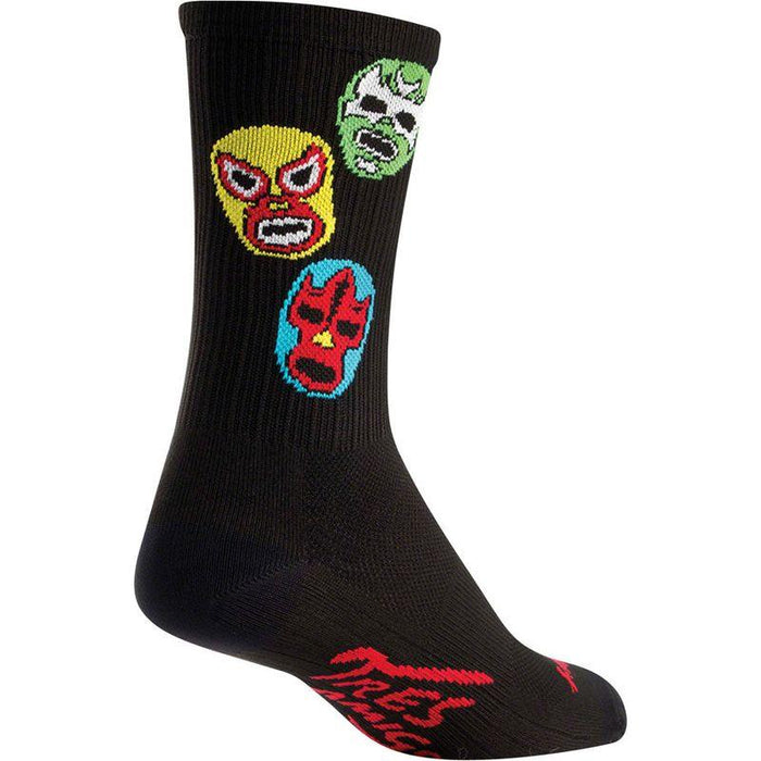 SockGuy SGX Three Amigos Socks - 6 Black Small/Medium
