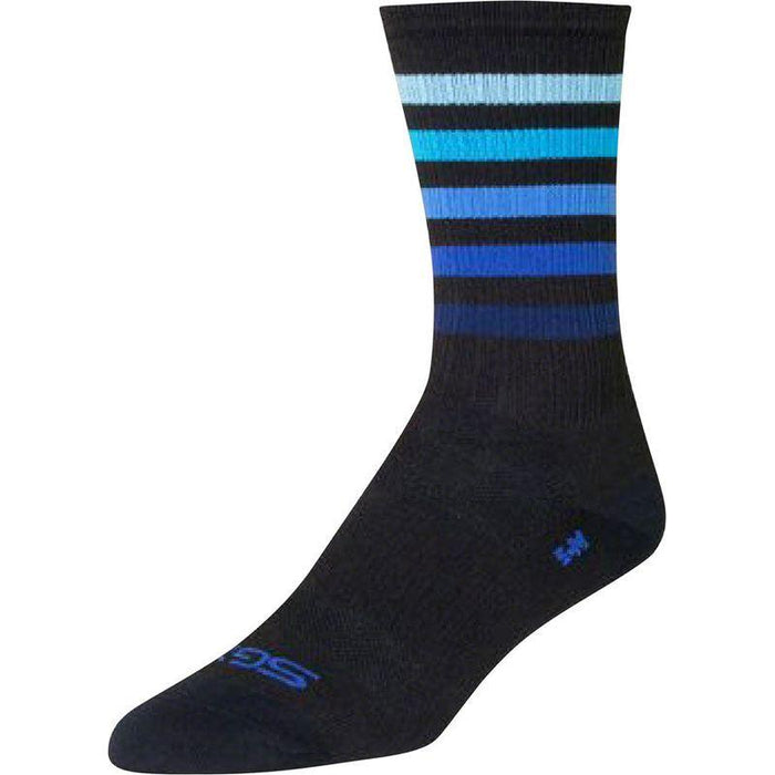 SockGuy SGX Deep Socks - 6 Black/Blue Small/Medium