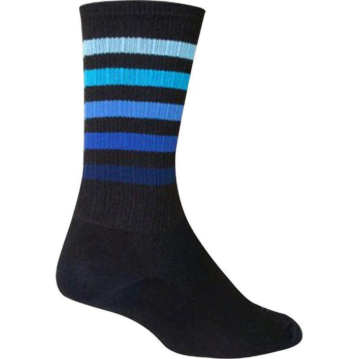 SockGuy SGX Deep Socks - 6 Black/Blue Small/Medium