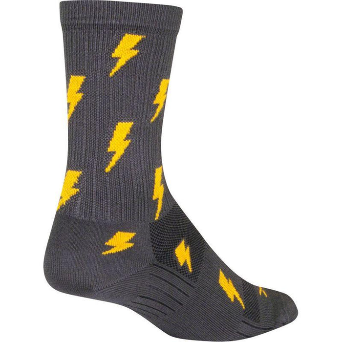 SockGuy SGX Lit Socks - 6 Gray Small/Medium
