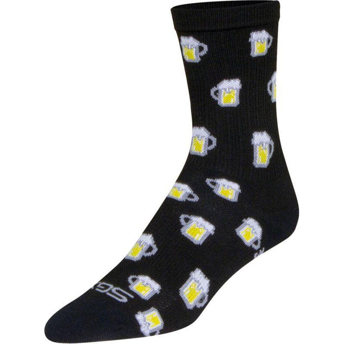 SockGuy SGX Pints Socks - 6 Black Large/X-Large