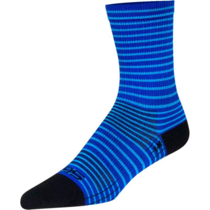 SockGuy SGX Royal Stripes Socks - 6 Royal Large/X-Large