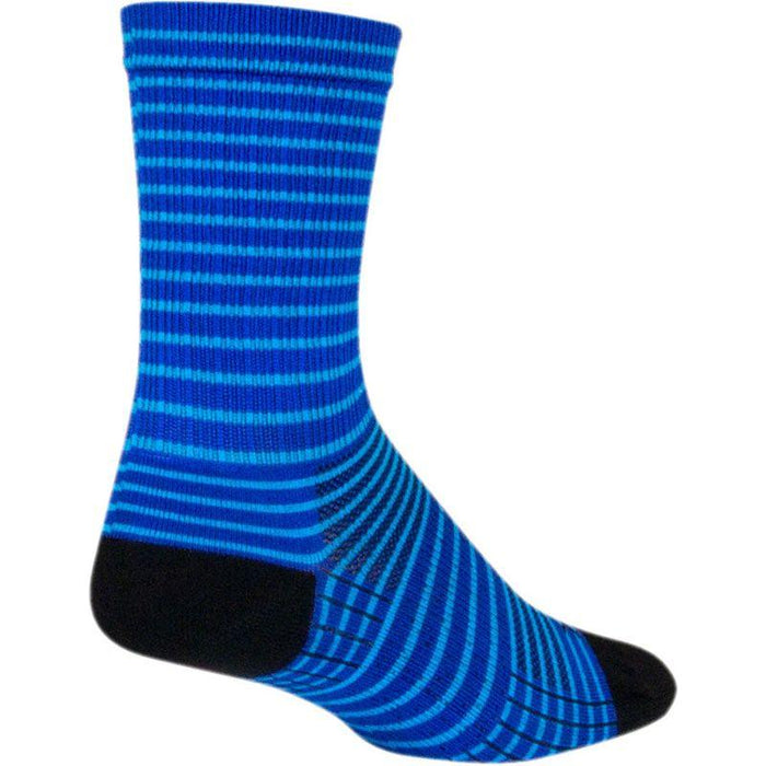 SockGuy SGX Royal Stripes Socks - 6 Royal Large/X-Large