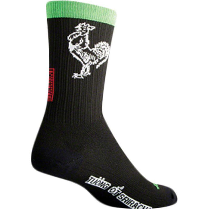 SockGuy SGX Sriracha Socks - 6 Black Large/X-Large