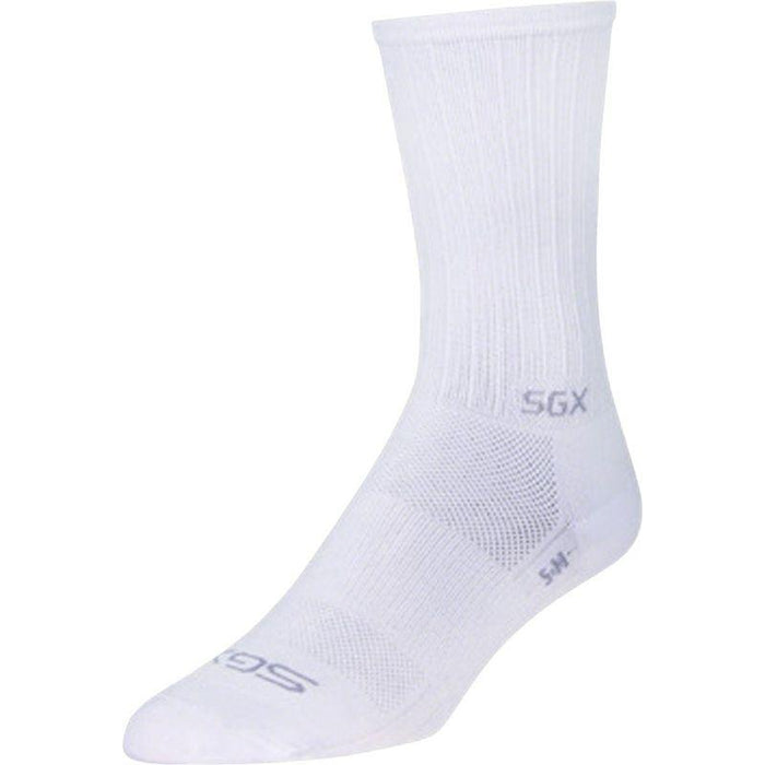 SockGuy SGX White Socks - 6 White Large/X-Large