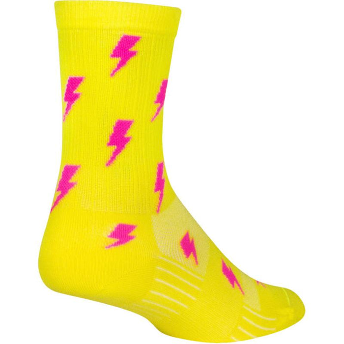 SockGuy SGX Lit Socks - 6 Yellow Small/Medium