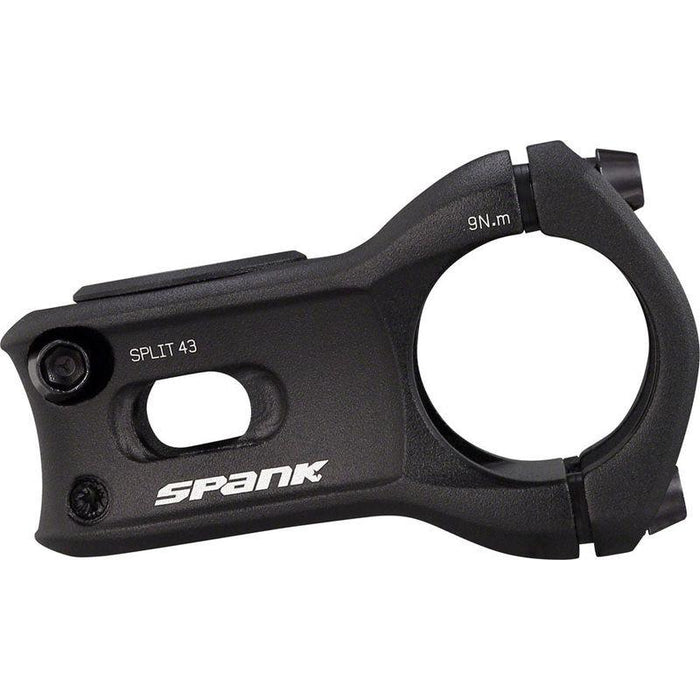 Spank Split Stem - 43mm 31.8 Clamp /-0 1 1/8 Aluminum Black
