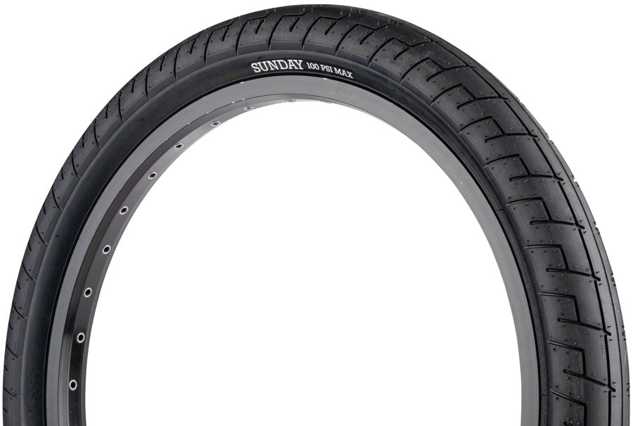 Sunday Street Sweeper Tire - 20 x 2.4 Clincher Wire Black/Black
