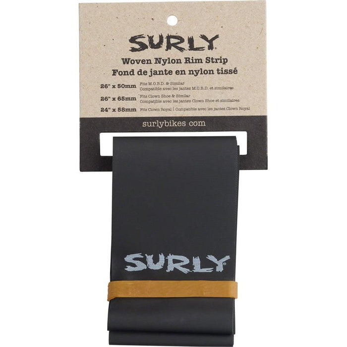 Surly Rim Strip: For Clown Royal Rim Nylon 58mm wide Black