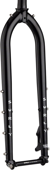 Surly Dinner Fork - 29 15x110mm Thru-Axle 1-1/8 Straight Steerer 485mm Axle to Crown Steel Black