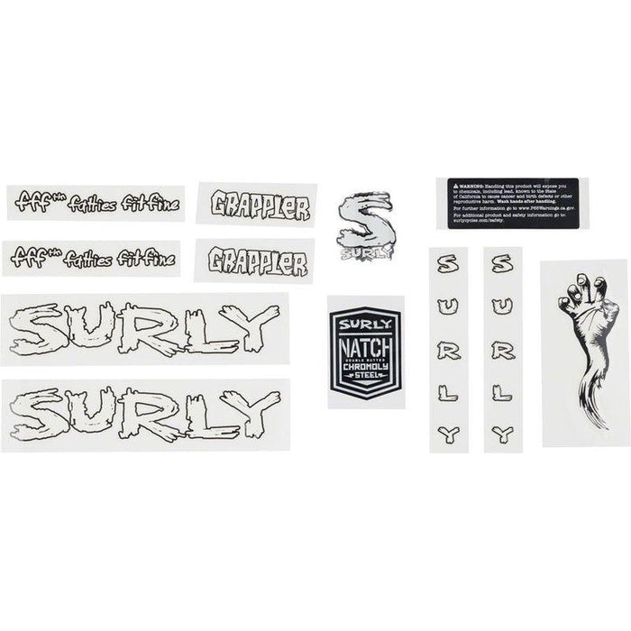 Surly Grappler Decal Set Bicycle Stickers