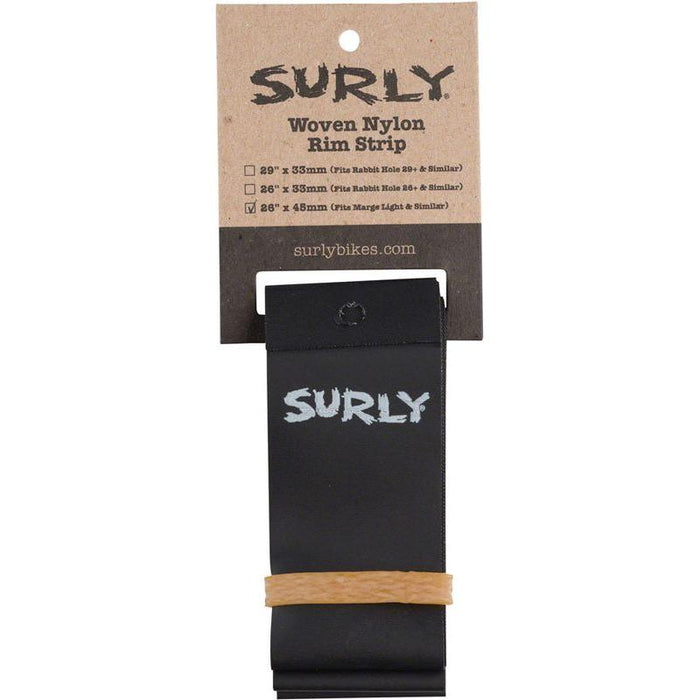 Surly Rim Strip: For Marge Lite / Rolling Darryl Nylon 45mm wide Black