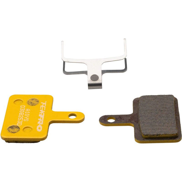 Tektro A10YS Disc Brake Pad - Metal/Ceramic Compound For Use With 2-Piston Calipers Yellow