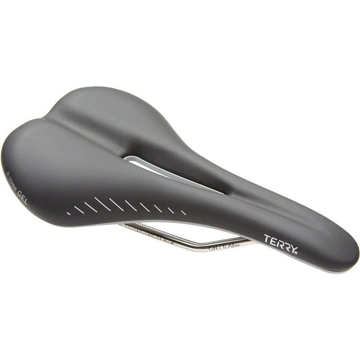 Terry Raven Ti Gel Saddle - Titanium Black