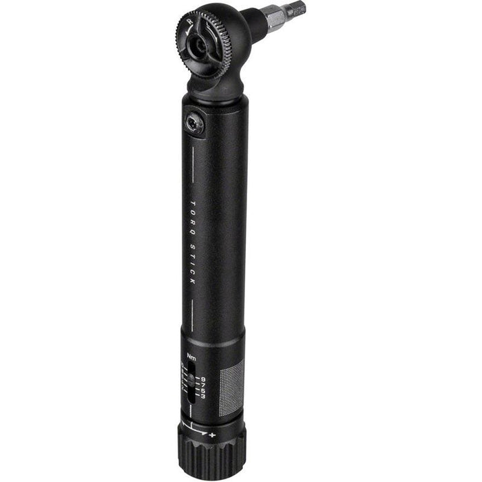 Topeak Torq Stick Ratcheting Torque Wrench - Adjustable 2-10Nm Range 5 Piece Bit Set Black