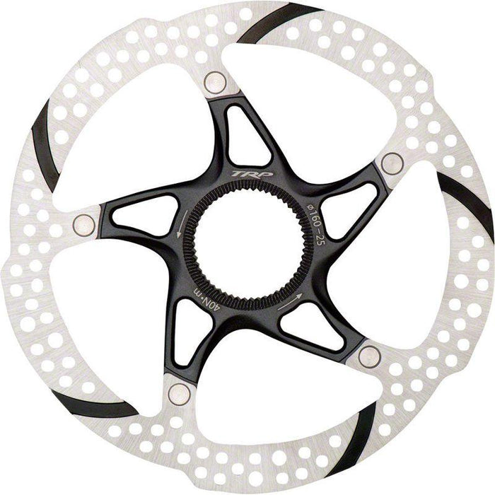 TRP-25 Disc Brake Rotor - 203mm Center Lock 1.8mm Silver/Black