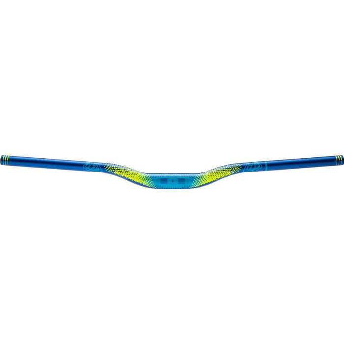 Truvativ Descendant CoLab Troy Lee Designs Riser Bar - 35mm clamp 760mm width 25mm rise Starburst Cyan/Blue