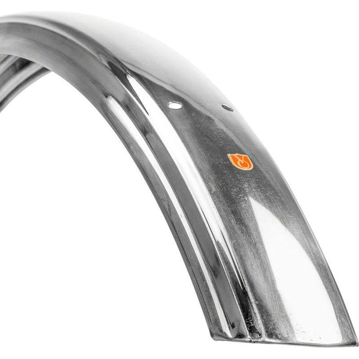 Velo Orange Fluted 700c x 63 Fender Set: Polished Silver (700c x 55)