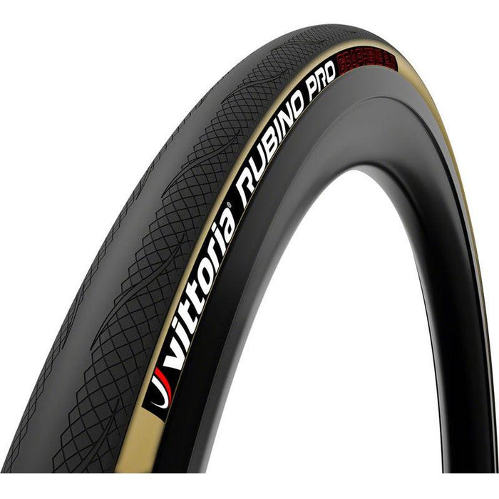 Vittoria Rubino Pro Tire - 700 x 25 Clincher Folding Black/Tan G2.0