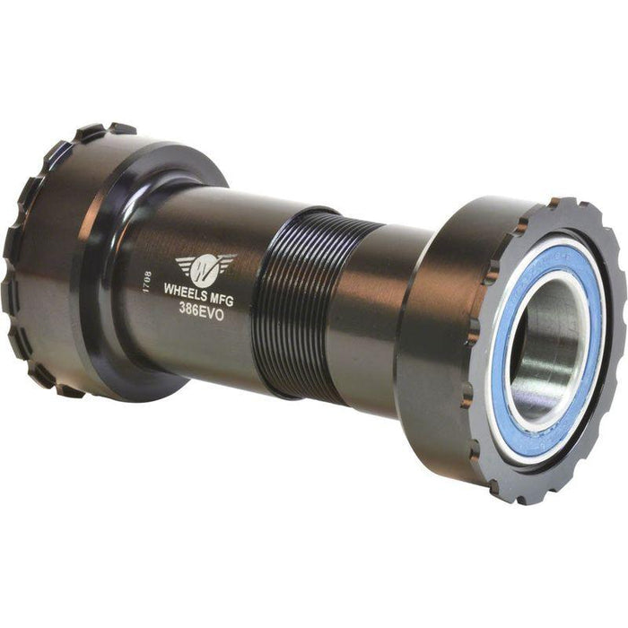 Wheels Manufacturing 386EVO Bottom Bracket - ABEC-3 Bearings For 22/24mm (SRAM) Cranks Black