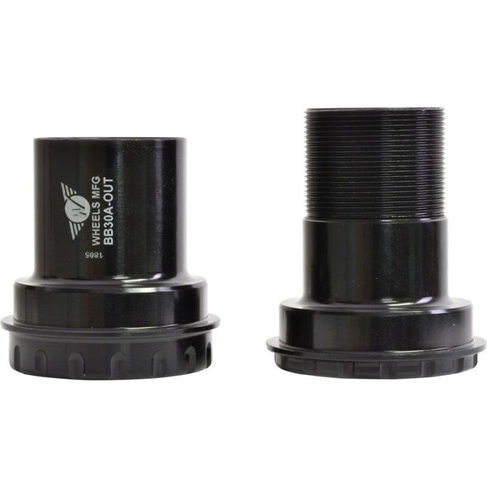 Wheels Manufacturing BB30A Frame to GXP Spindle Outboard Thread Together Bottom Bracket Black