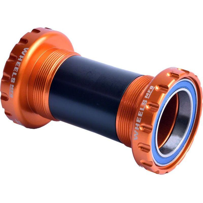 Wheels Manufacturing BSA Bottom Bracket - DUB Spindle ABEC 3 Orange