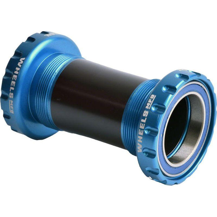 Wheels Manufacturing BSA Bottom Bracket - DUB Spindle ABEC 3 Teal