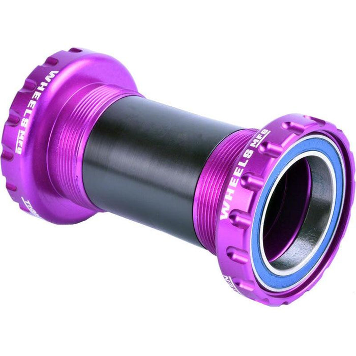 Wheels Manufacturing BSA 30 Bottom Bracket - English (BSA) Frame Interface ABEC-3 Bearings For 30mm Spindle Purple