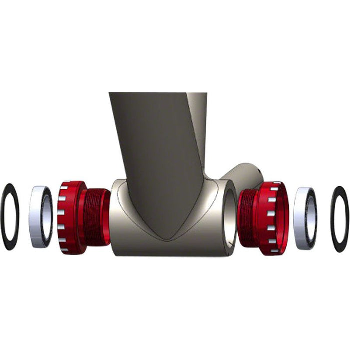 Wheels Manufacturing BSA Bottom Bracket - SRAM MTB ABEC-3 Bearings Black Cups