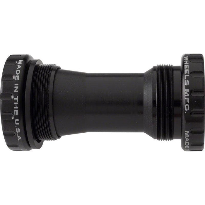 Wheels Manufacturing BSA Bottom Bracket - Shimano Road ABEC-3 Bearings Black Cups