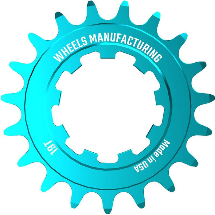 Wheels Manufacturing SOLO-SPEED Cog - 19t Fits SOLO-SPLINE and SOLO-XD kits Teal