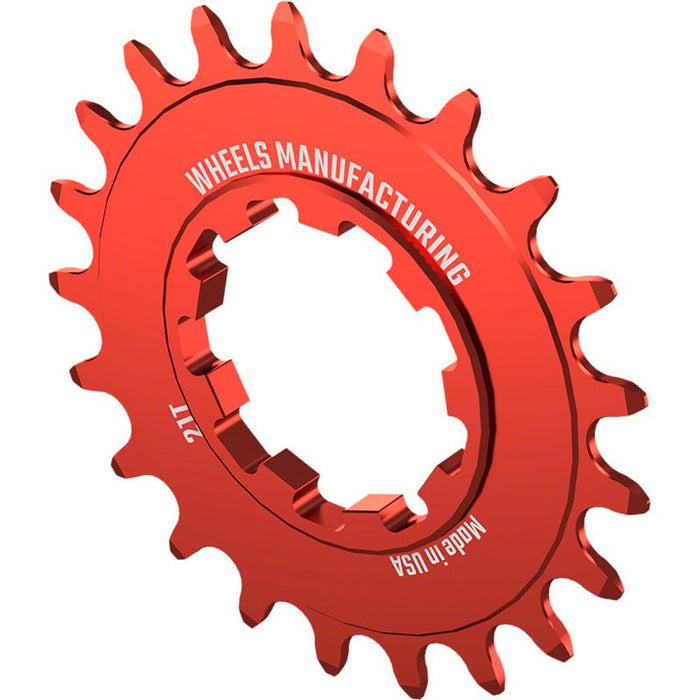 Wheels Manufacturing SOLO-SPEED Cog - 21t Fits SOLO-SPLINE and SOLO-XD kits Red