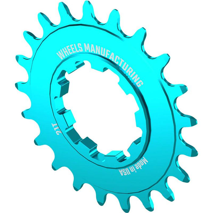 Wheels Manufacturing SOLO-SPEED Cog - 21t Fits SOLO-SPLINE and SOLO-XD kits Teal