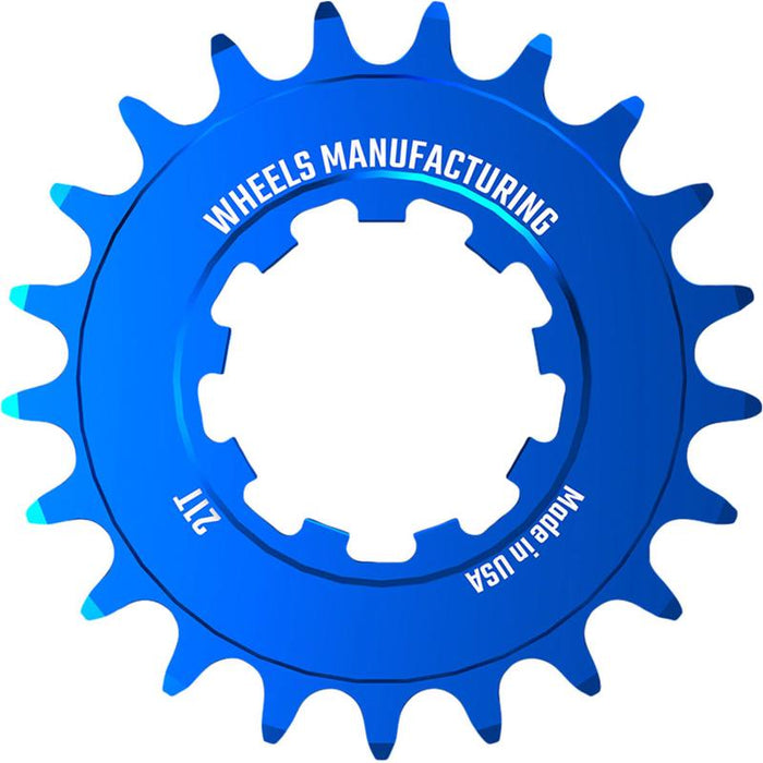 Wheels Manufacturing SOLO-SPEED Cog - 21t Fits SOLO-SPLINE and SOLO-XD kits Blue