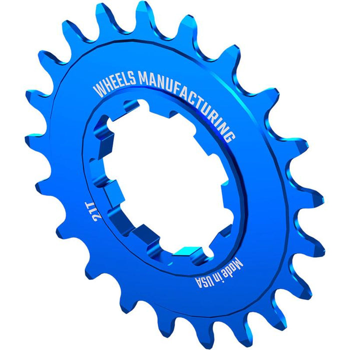 Wheels Manufacturing SOLO-SPEED Cog - 21t Fits SOLO-SPLINE and SOLO-XD kits Blue
