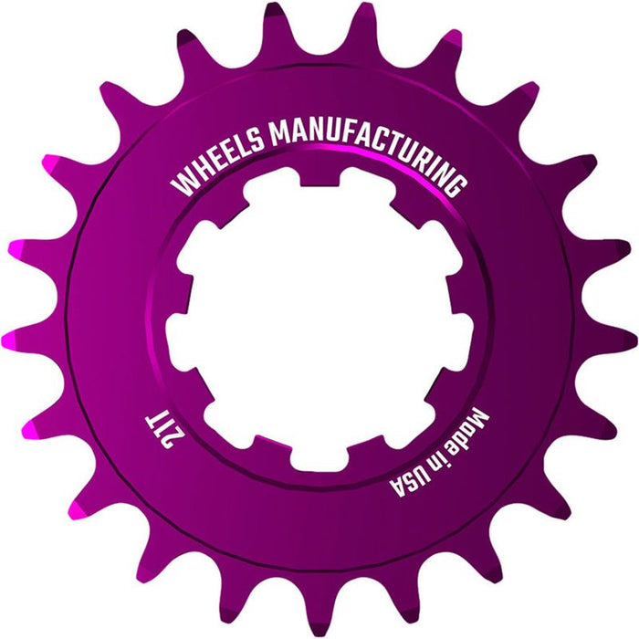 Wheels Manufacturing SOLO-SPEED Cog - 21t Fits SOLO-SPLINE and SOLO-XD kits Purple