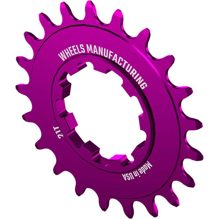 Wheels Manufacturing SOLO-SPEED Cog - 21t Fits SOLO-SPLINE and SOLO-XD kits Purple
