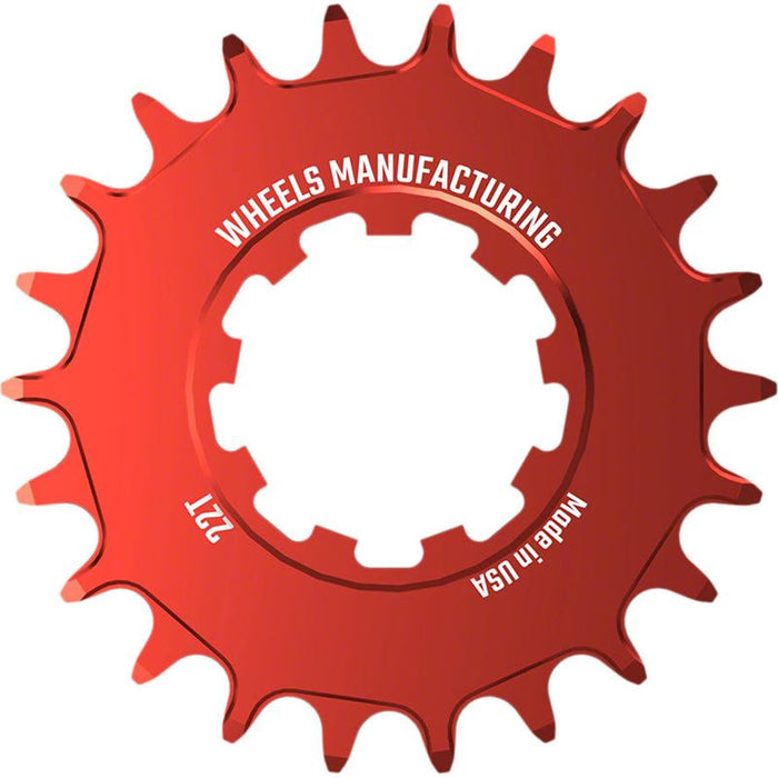 Wheels Manufacturing SOLO-SPEED Cog - 22t Fits SOLO-SPLINE and SOLO-XD kits Red