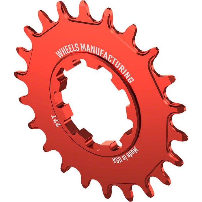 Wheels Manufacturing SOLO-SPEED Cog - 22t Fits SOLO-SPLINE and SOLO-XD kits Red