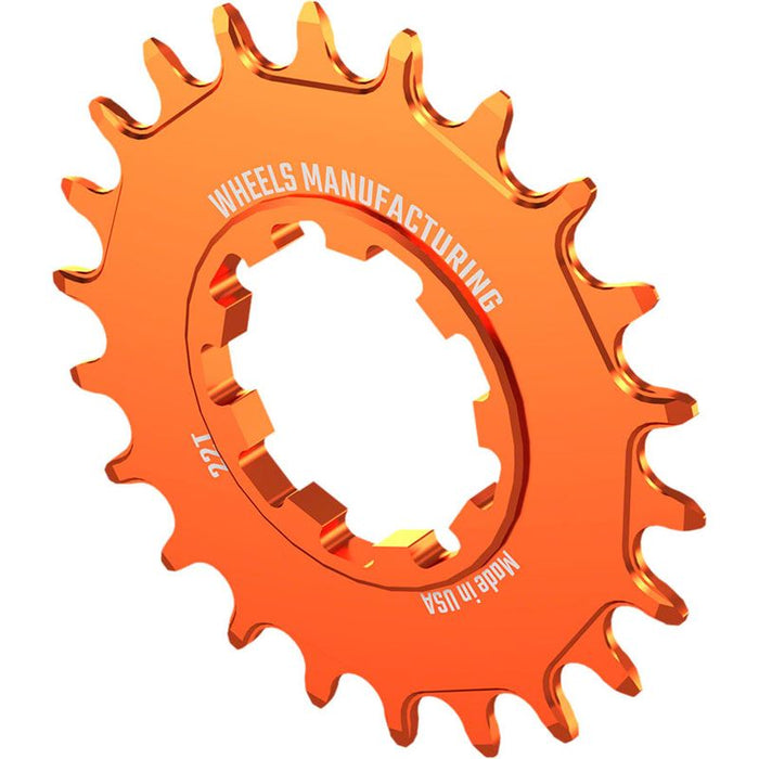 Wheels Manufacturing SOLO-SPEED Cog - 22t Fits SOLO-SPLINE and SOLO-XD kits Orange