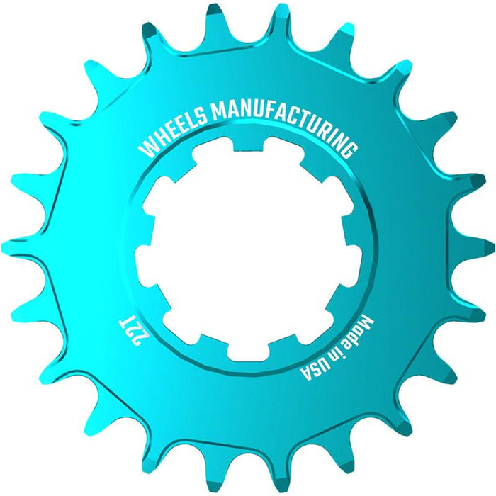 Wheels Manufacturing SOLO-SPEED Cog - 22t Fits SOLO-SPLINE and SOLO-XD kits Teal