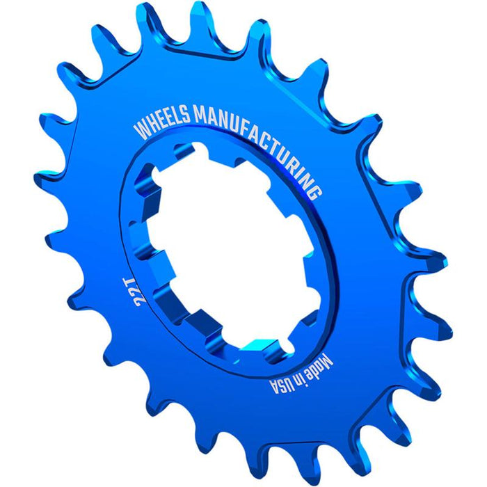Wheels Manufacturing SOLO-SPEED Cog - 22t Fits SOLO-SPLINE and SOLO-XD kits Blue