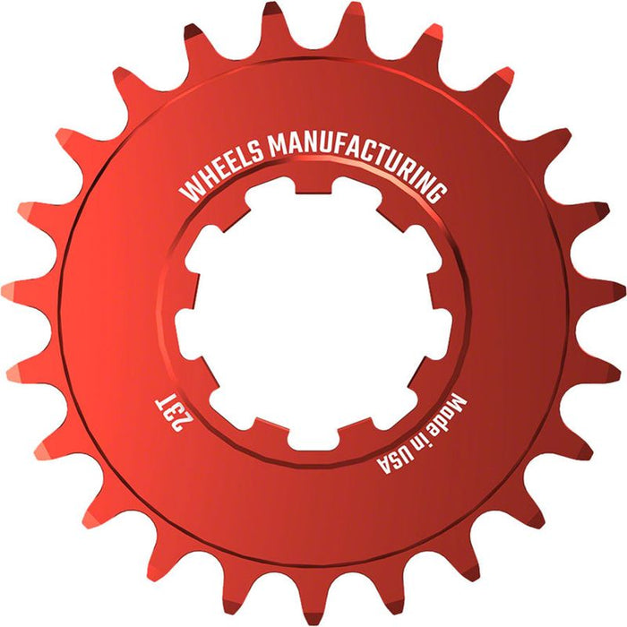 Wheels Manufacturing SOLO-SPEED Cog - 23t Fits SOLO-SPLINE and SOLO-XD kits Red