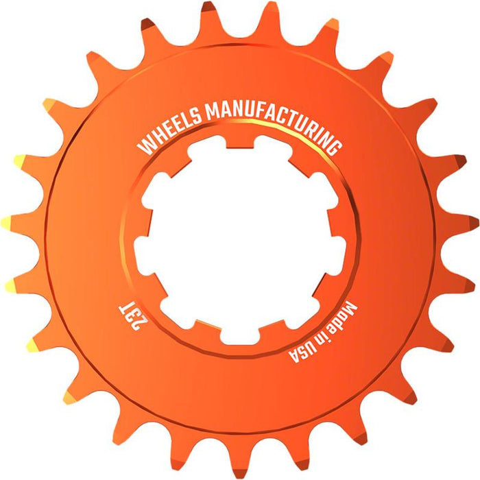 Wheels Manufacturing SOLO-SPEED Cog - 23t Fits SOLO-SPLINE and SOLO-XD kits Orange