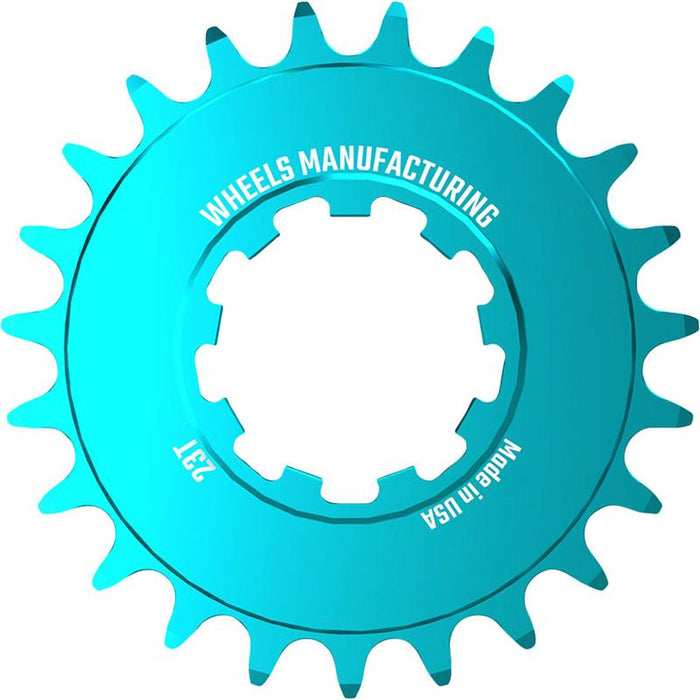 Wheels Manufacturing SOLO-SPEED Cog - 23t Fits SOLO-SPLINE and SOLO-XD kits Teal