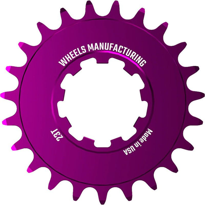 Wheels Manufacturing SOLO-SPEED Cog - 23t Fits SOLO-SPLINE and SOLO-XD kits Purple