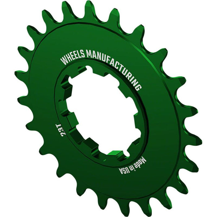 Wheels Manufacturing SOLO-SPEED Cog - 23t Fits SOLO-SPLINE and SOLO-XD kits Green