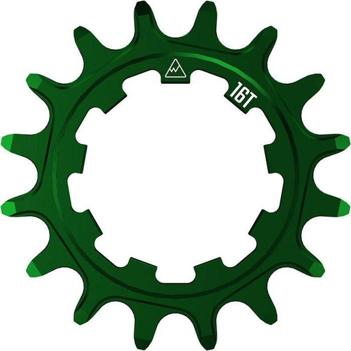 Wheels Manufacturing SOLO-SPEED Cog - 16t Fits SOLO-SPLINE and SOLO-XD kits Green