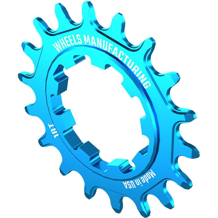 Wheels Manufacturing SOLO-SPEED Cog - 18t Fits SOLO-SPLINE and SOLO-XD kits Teal